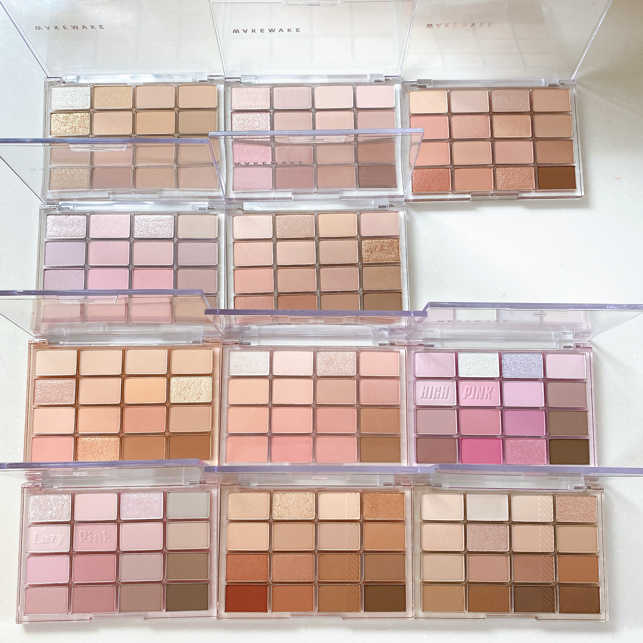 ソフトブラーリングアイパレット 14.キャラメルブラーリング/wakemake/アイシャドウパレットを使ったクチコミ（2枚目）