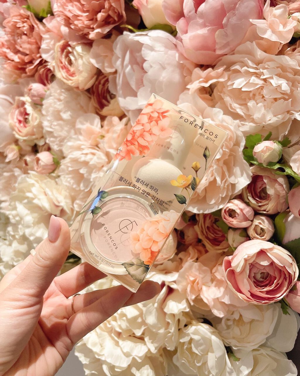 ベアブラッシャー パフ付き/フォレンコス/パウダーチークを使ったクチコミ（1枚目）