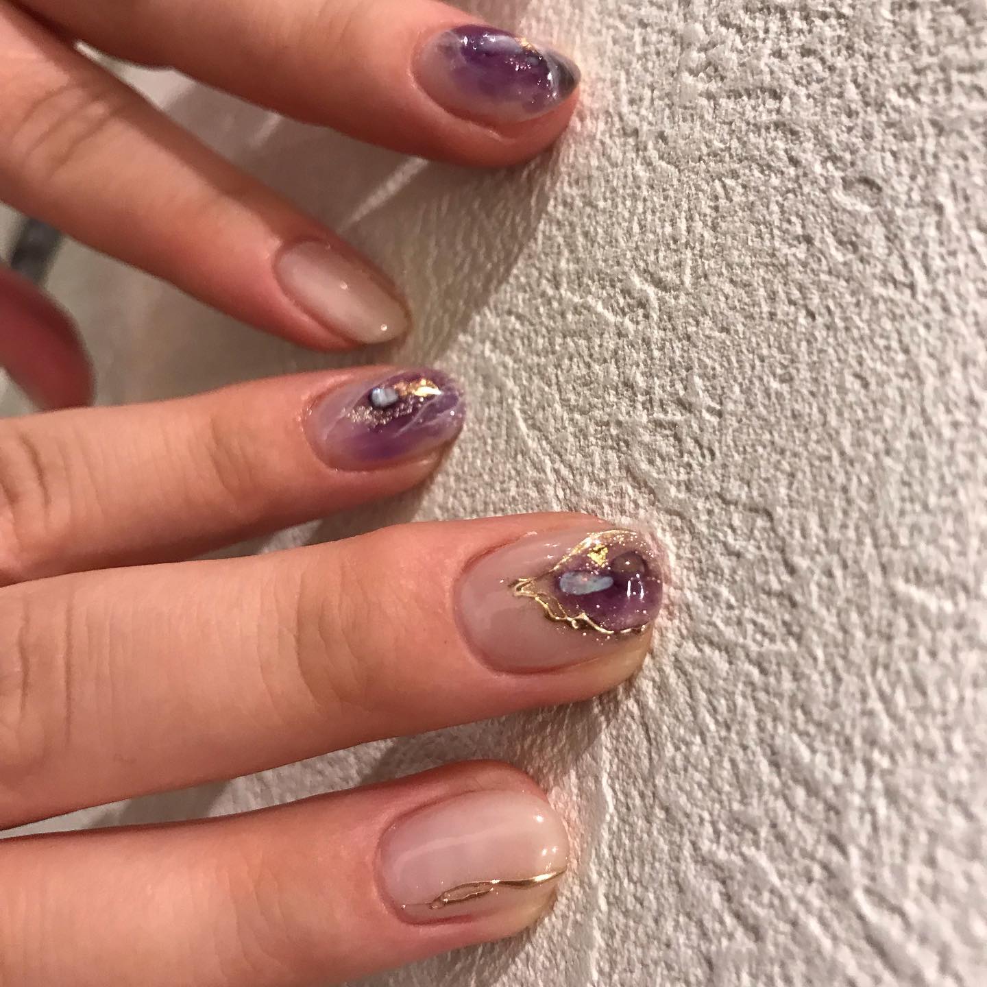 #ジェルネイル,#ネイル,#ネイル,#秋ネイル,#アメジストネイルのネイルデザイン
