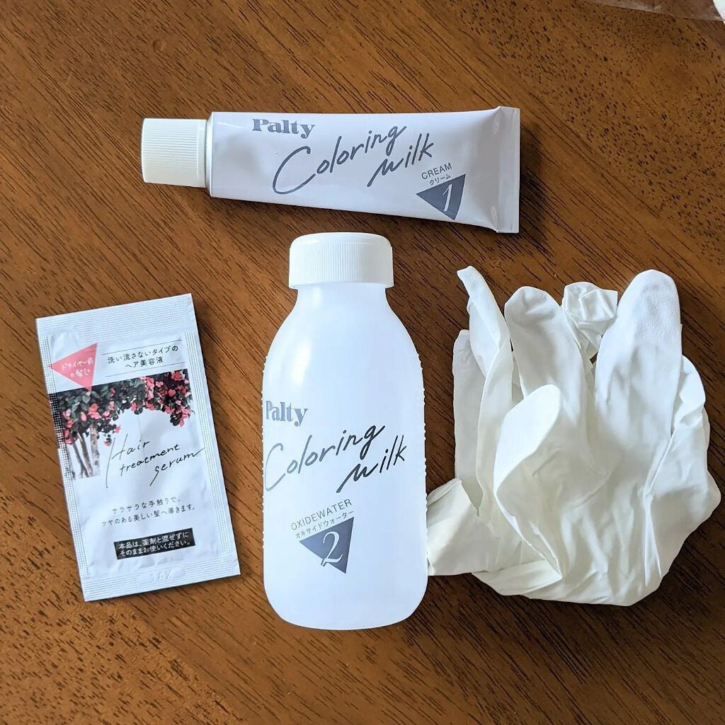 カラーリングミルク【旧】/パルティ/ヘアカラーを使ったクチコミ(2枚目)