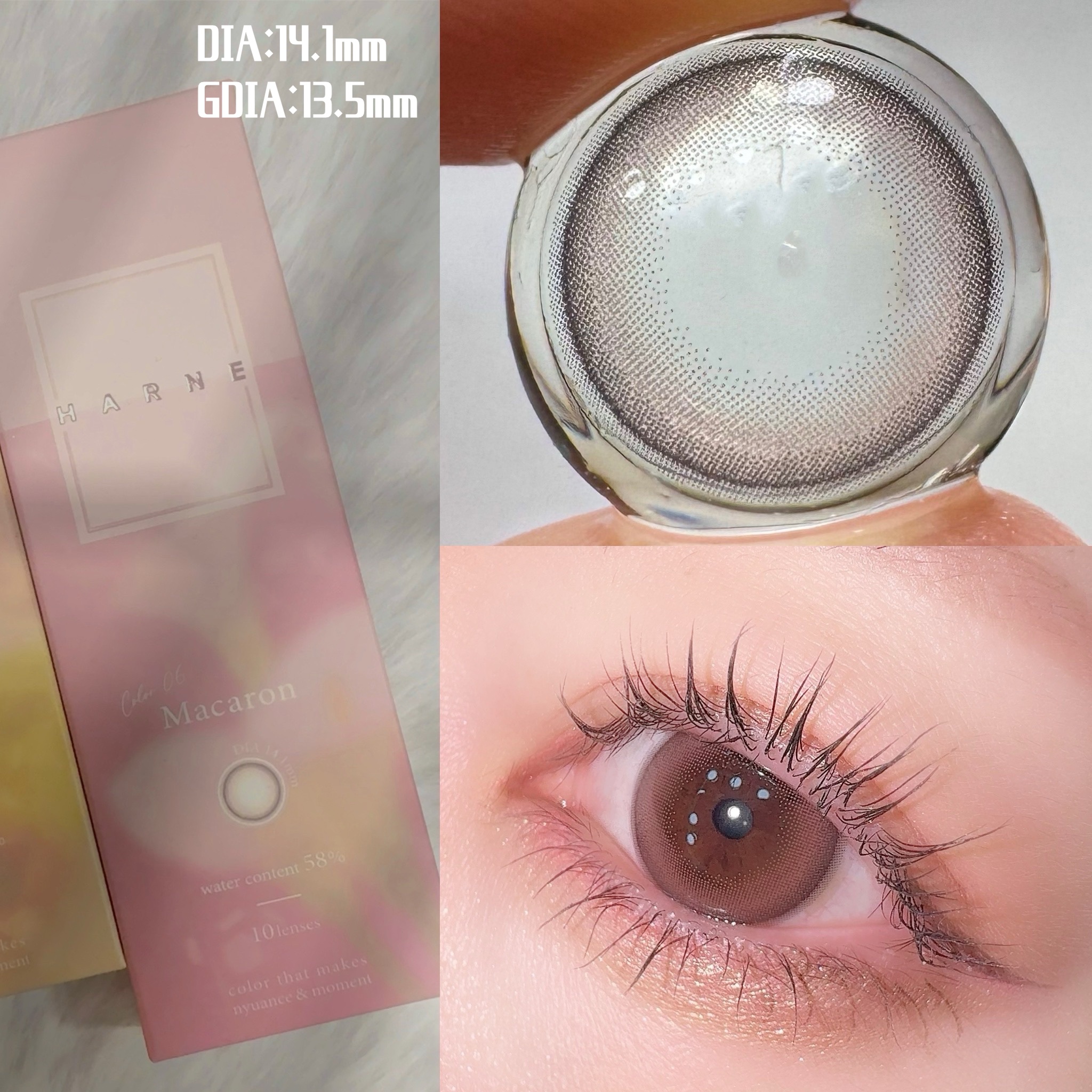 HARNE 1day/HARNE/ワンデー（１DAY）カラコンを使ったクチコミ（2枚目）