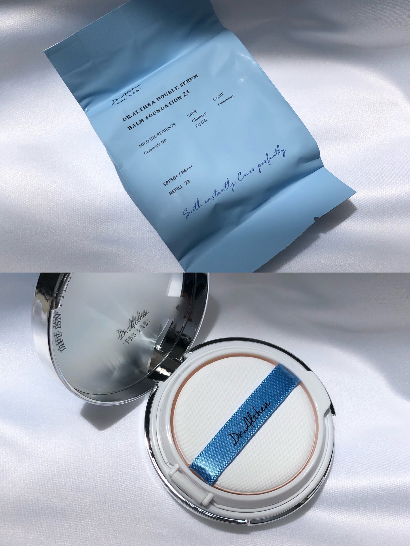 ダブル セラム バーム ファンデーション/Dr.Althea/クリーム・エマルジョンファンデーションを使ったクチコミ(2枚目)