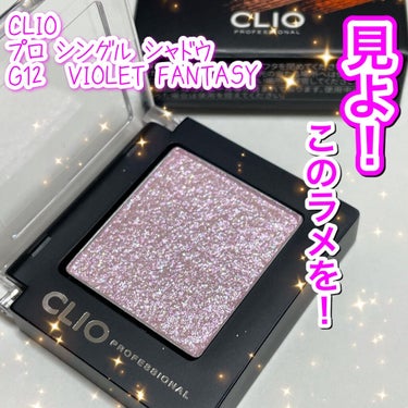 プロ シングル シャドウ G12 VIOLET FANTASY/CLIO/シングルアイシャドウを使ったクチコミ（1枚目）