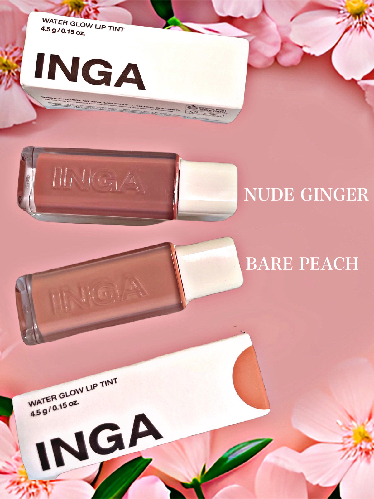 ウォーターグローリップティント 06 ヌードジンジャー（Nude Ginger）/INGA/リップティントを使ったクチコミ（1枚目）