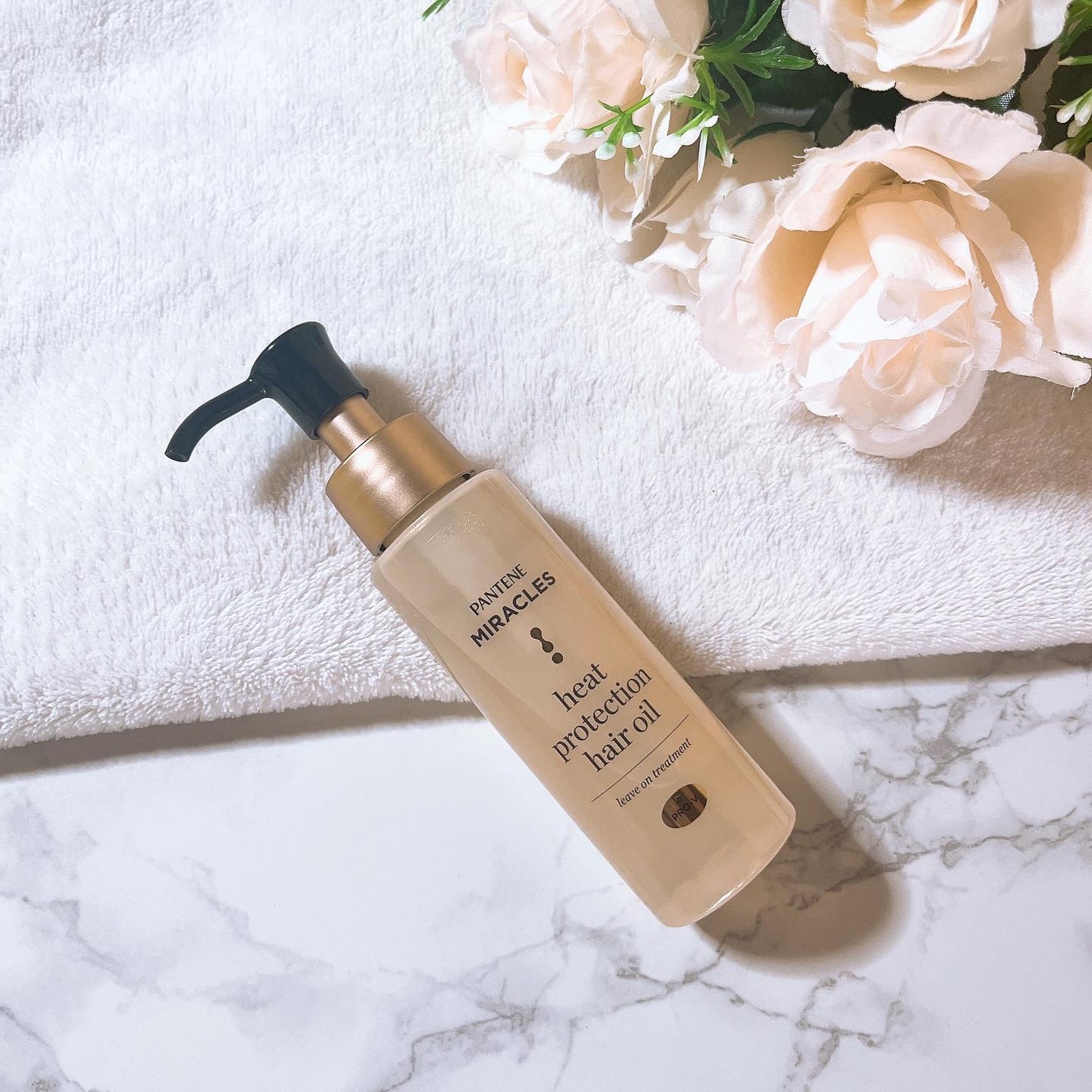 ヒートプロテクション ヘアオイル(洗い流さないトリートメント)/パンテーン/アウトバストリートメントを使ったクチコミ(1枚目)