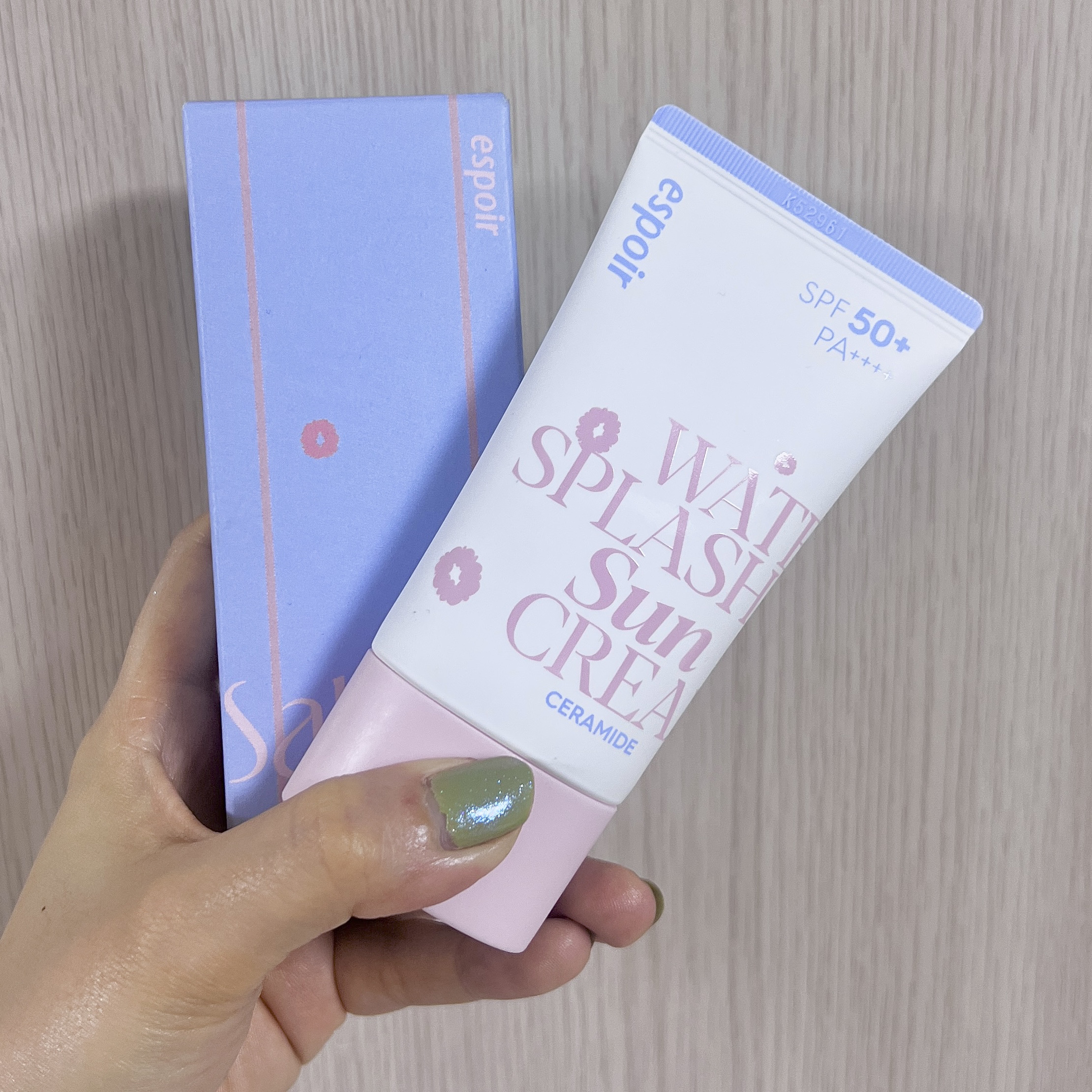 ウォータースプラッシュサンクリーム セラミド/espoir/日焼け止めクリームを使ったクチコミ（1枚目）