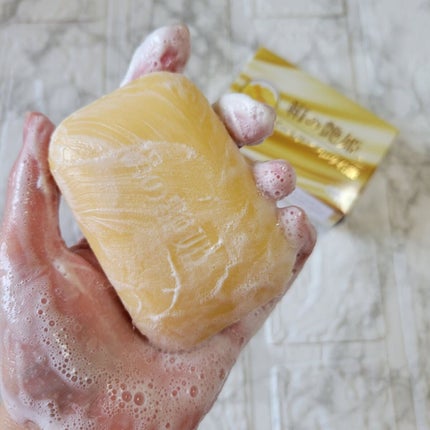 絹の艶姫 ゴールデンシルク石鹸/ロアコスモ/洗顔石鹸を使ったクチコミ(3枚目)