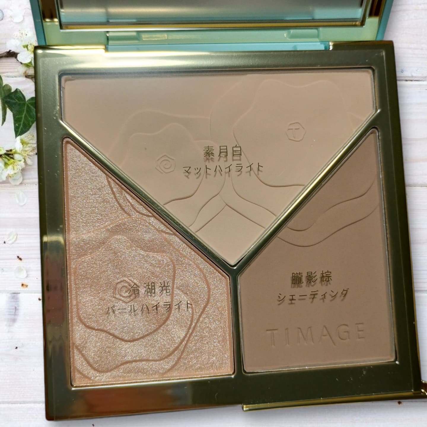 ハイライトシェーディングパレット/TIMAGE/パウダーハイライトを使ったクチコミ（3枚目）