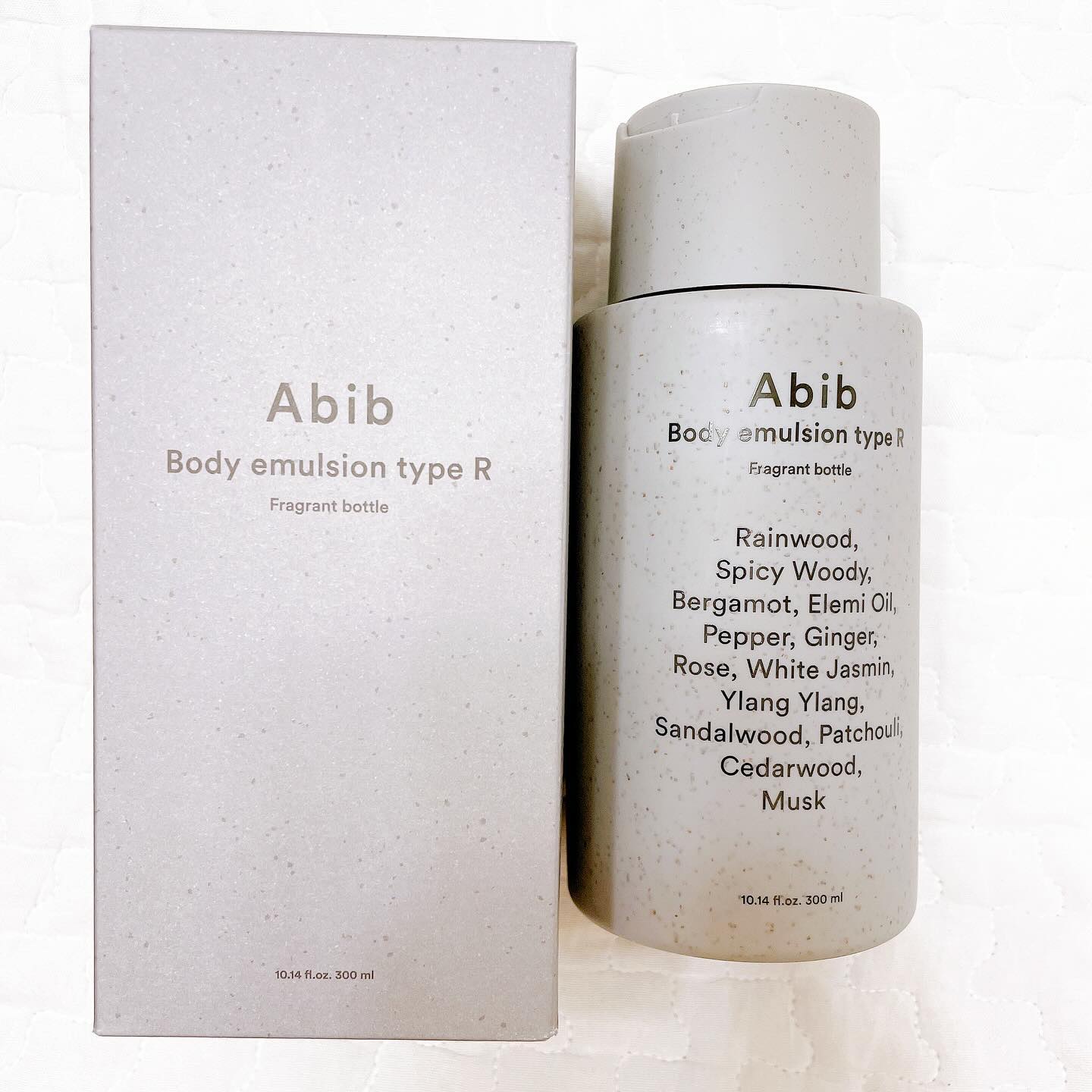 フレグランスボトル ボディエマルジョンS,R/Abib /ボディクリームを使ったクチコミ（1枚目）