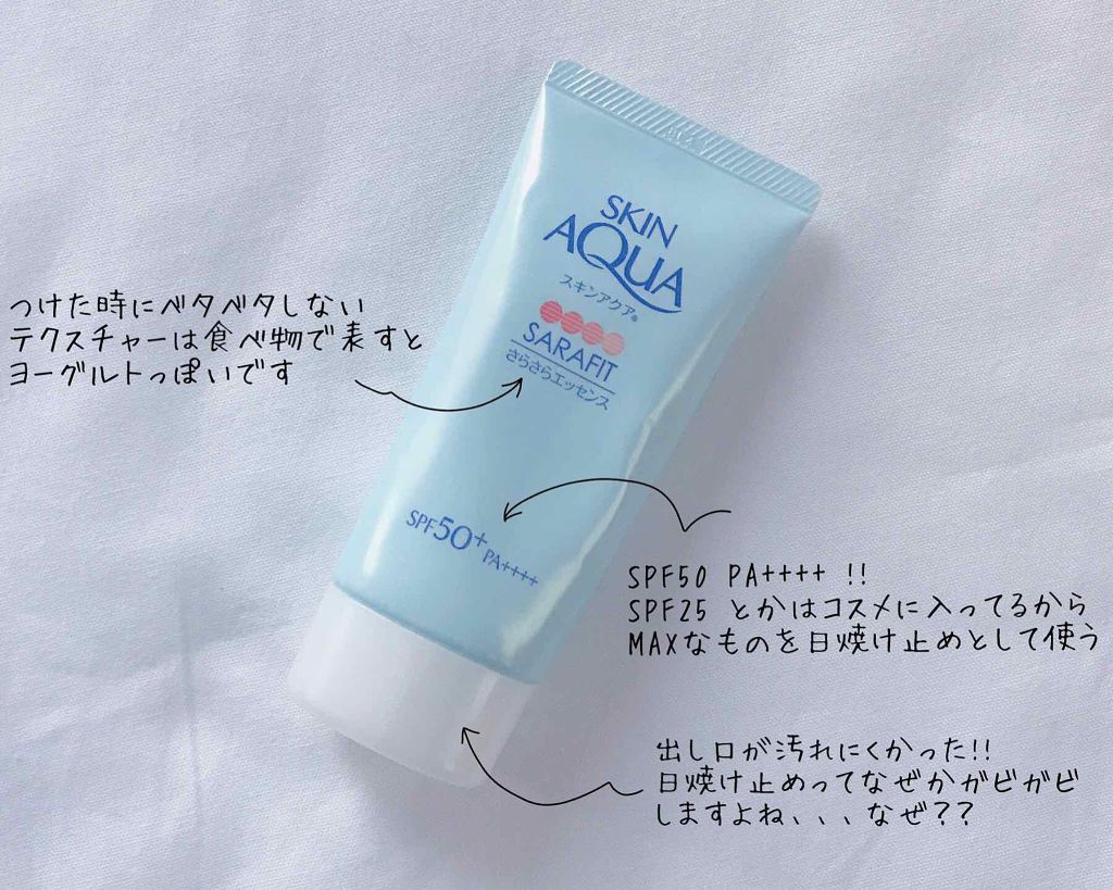 サラフィットUV さらさらエッセンス 無香料/スキンアクア/日焼け止め・UVケアを使ったクチコミ（1枚目）
