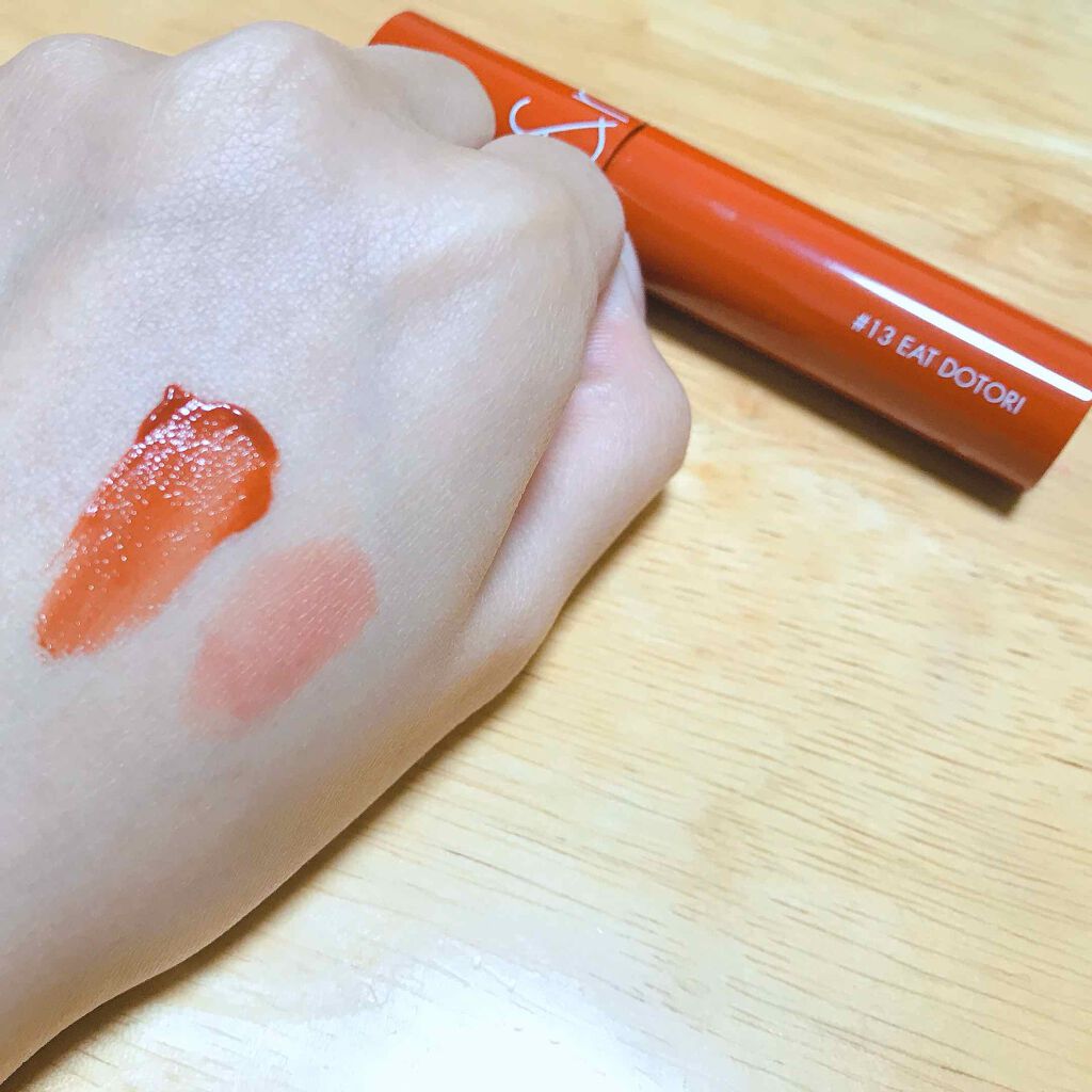 ジューシーラスティングティント/rom&nd/リップティントを使ったクチコミ(3枚目)