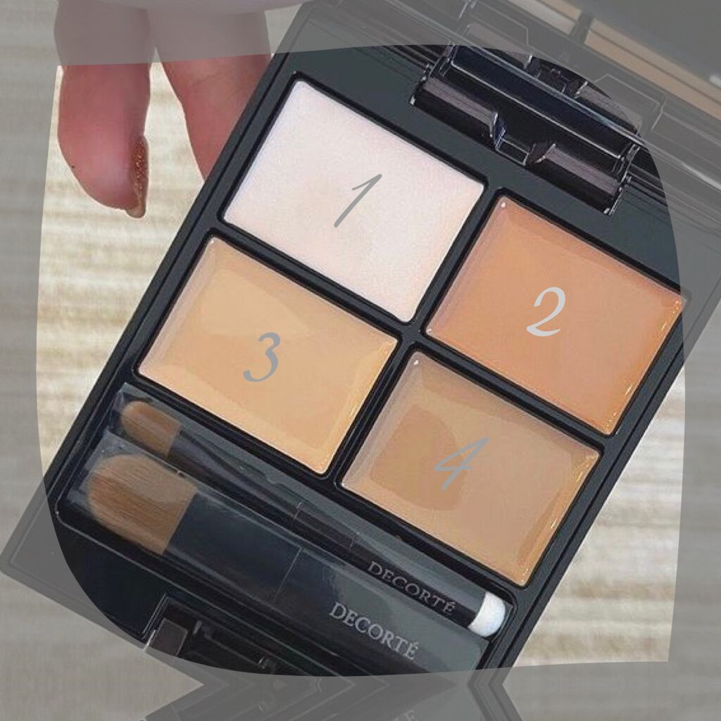 トーンパーフェクティング パレット/DECORTÉ/パレットコンシーラーを使ったクチコミ(2枚目)