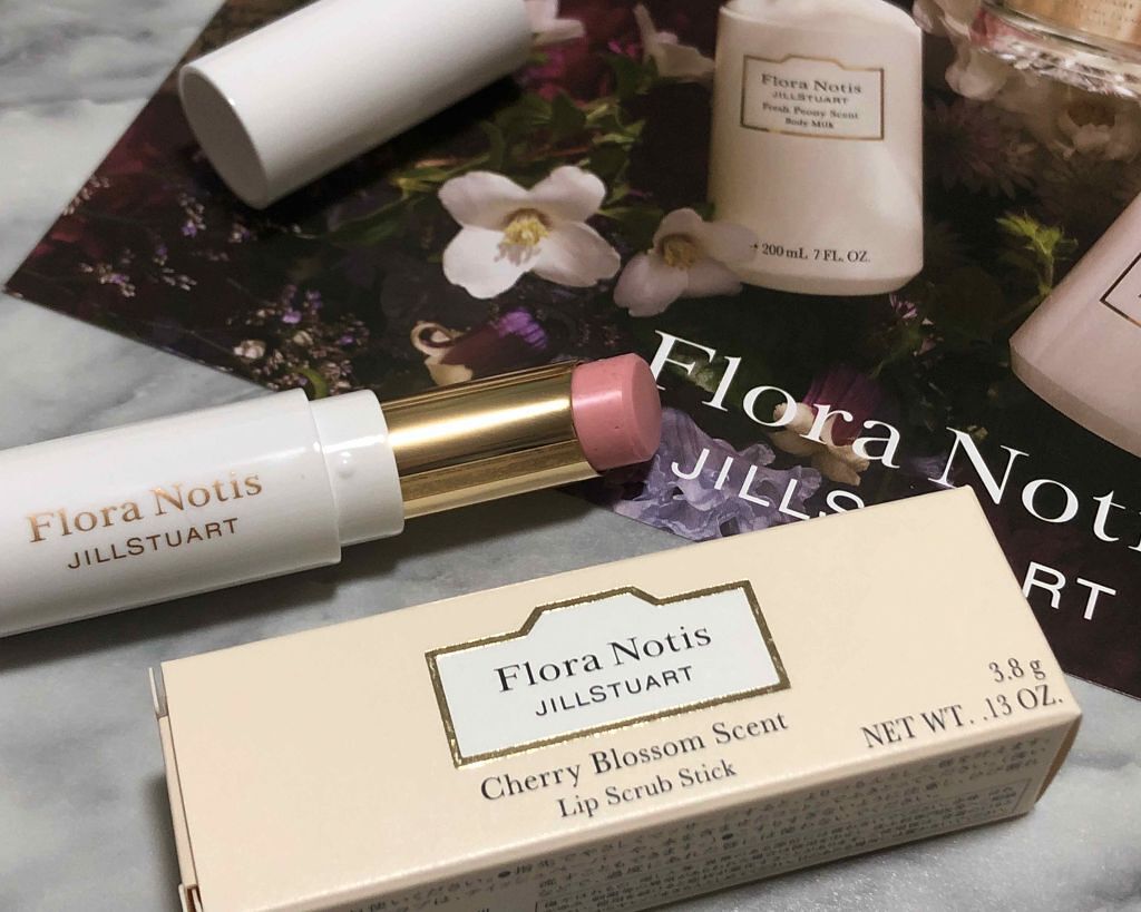 チェリーブロッサム リップスクラブスティック/Flora Notis JILL STUART/リップスクラブを使ったクチコミ(1枚目)