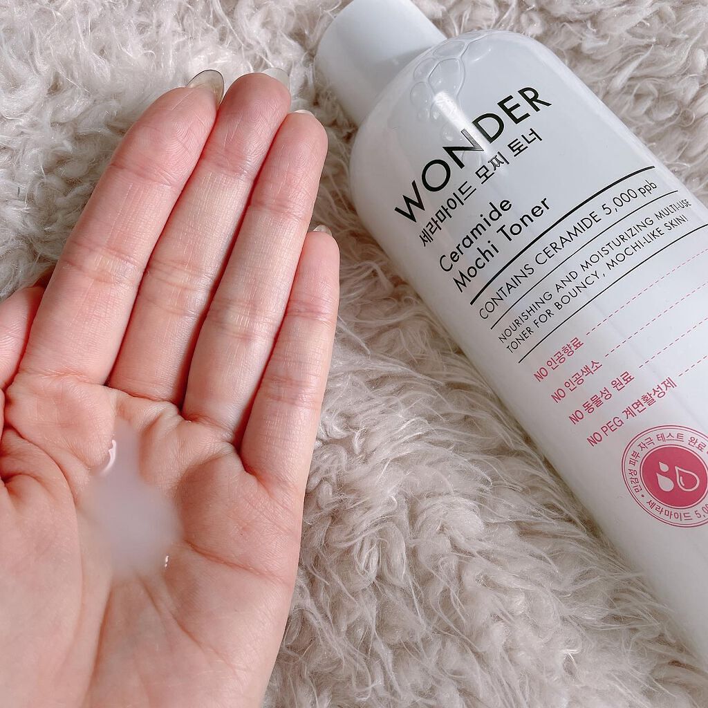Wonder Ceramide Mochi Toner(トニーモリーワンダーCモチトナー)/TONYMOLY/化粧水を使ったクチコミ(2枚目)