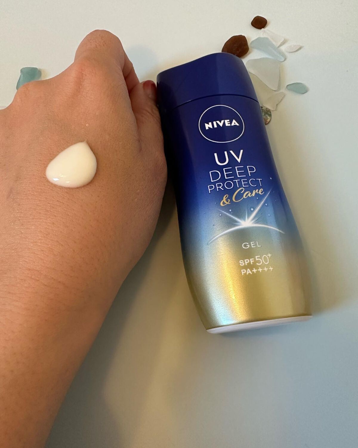ニベアUV ディープ プロテクト＆ケア ジェル/ニベア/日焼け止めジェルを使ったクチコミ（2枚目）