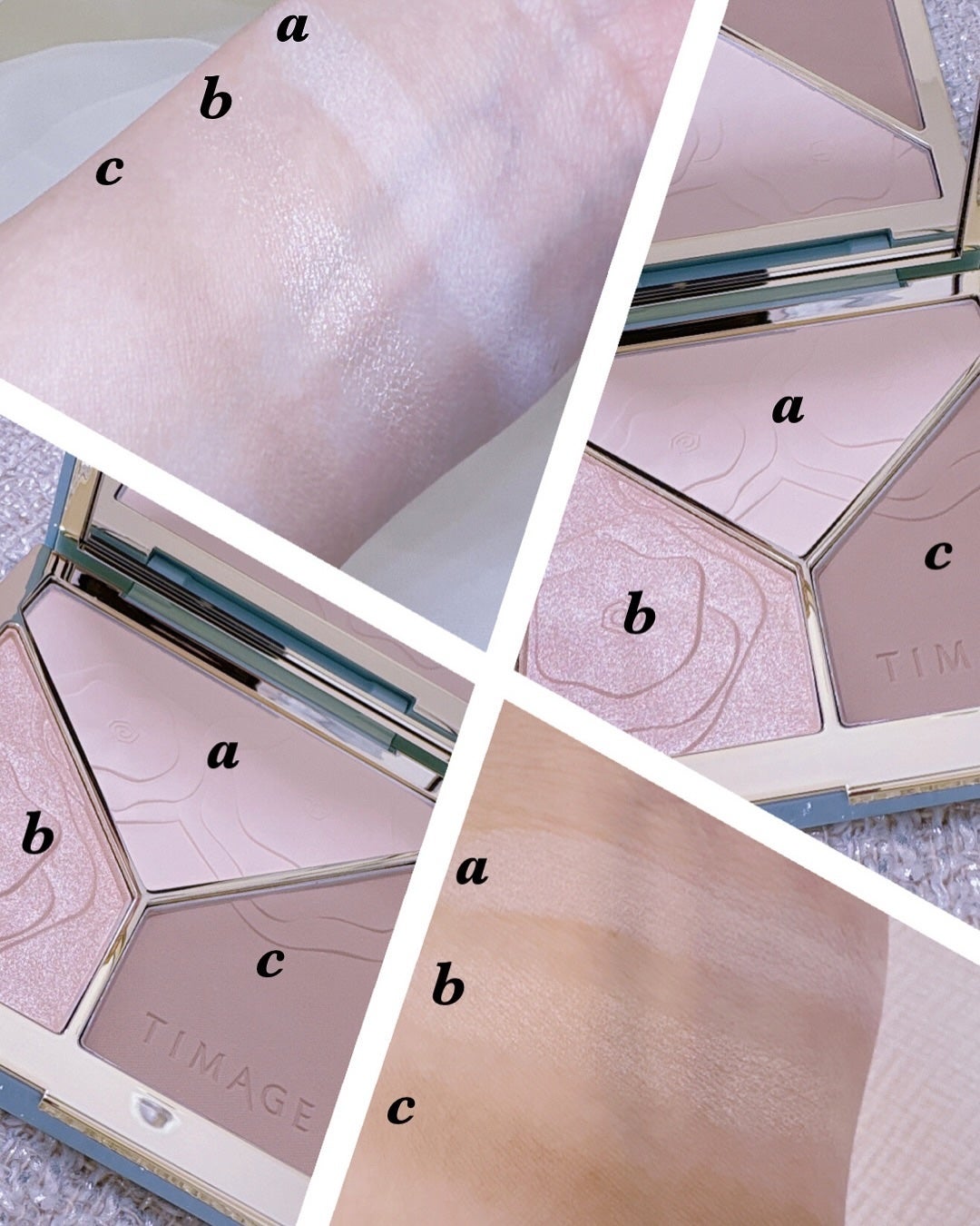 ハイライトシェーディングパレット/TIMAGE/パウダーハイライトを使ったクチコミ(2枚目)