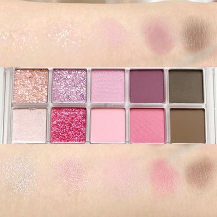 シーズナルブレンディングアイシャドウパレット/Peach C/アイシャドウパレットを使ったクチコミ(4枚目)