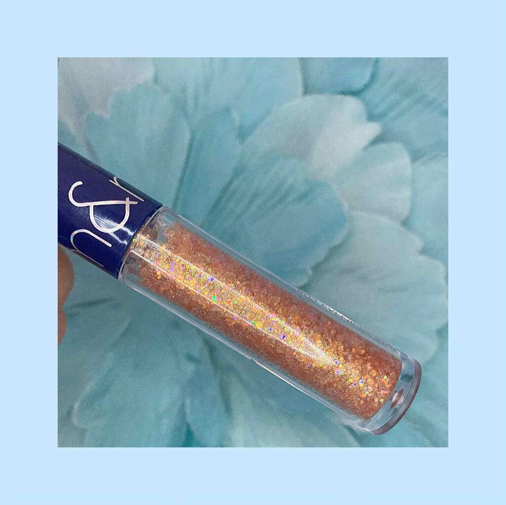 リキッド グリッター シャドウ 03 イブニングスター(EVENING STAR)/rom&nd/グリッターを使ったクチコミ（2枚目）