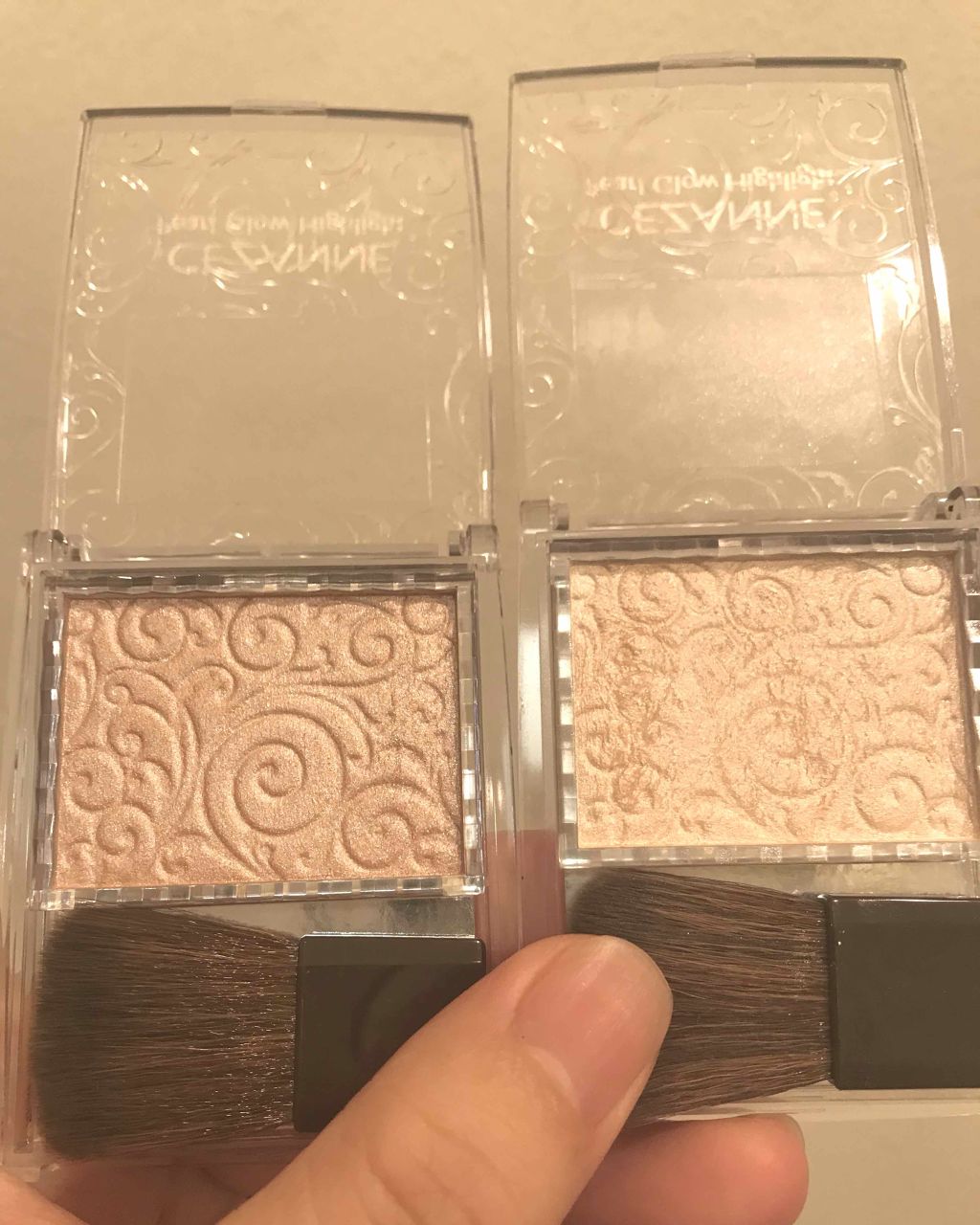 パールグロウハイライト/CEZANNE/パウダーハイライトを使ったクチコミ（2枚目）