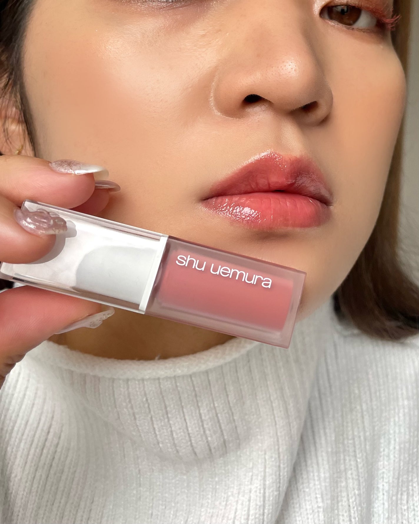 キヌケアグローアップ/shu uemura/口紅を使ったクチコミ(4枚目)