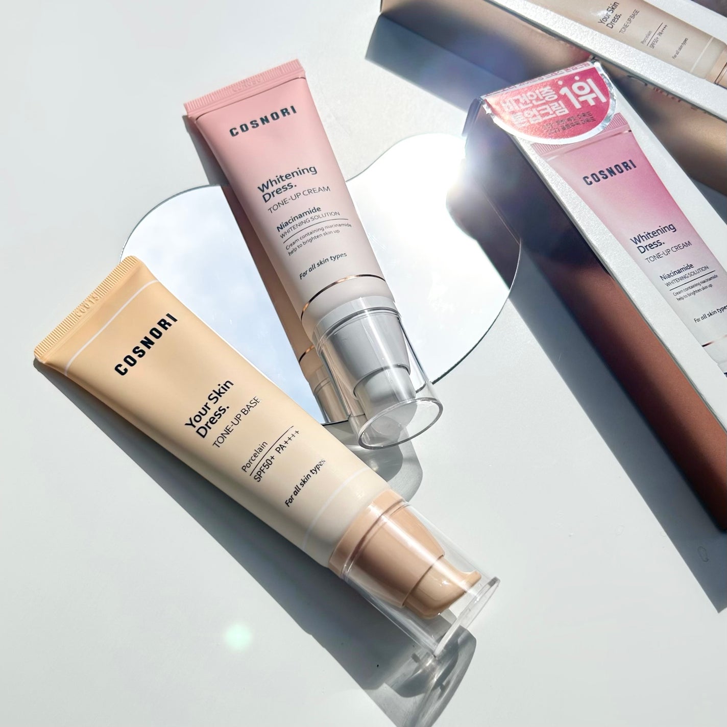 ホワイトニングドレストーンアップクリーム/COSNORI/化粧下地を使ったクチコミ(1枚目)