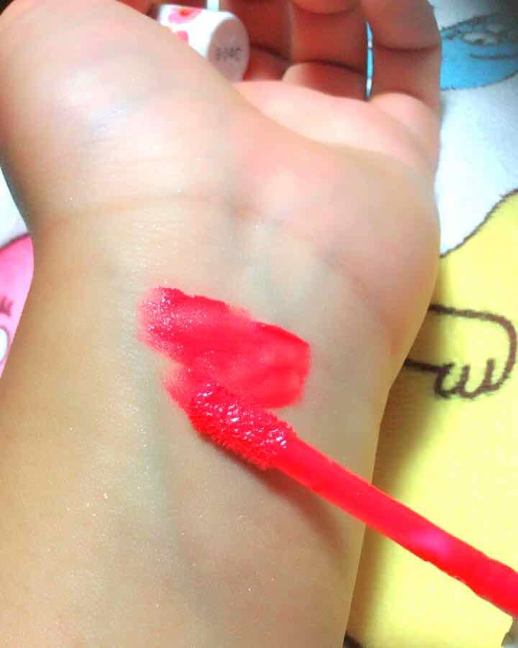 ジューシーレディリキッドチーク/キャンメイク/リキッドチークを使ったクチコミ（2枚目）