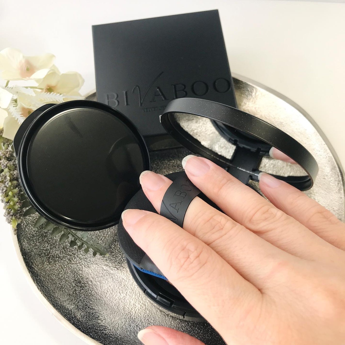 ベルベットジュエルクッション/BIVABOO/クッションファンデーションを使ったクチコミ(4枚目)