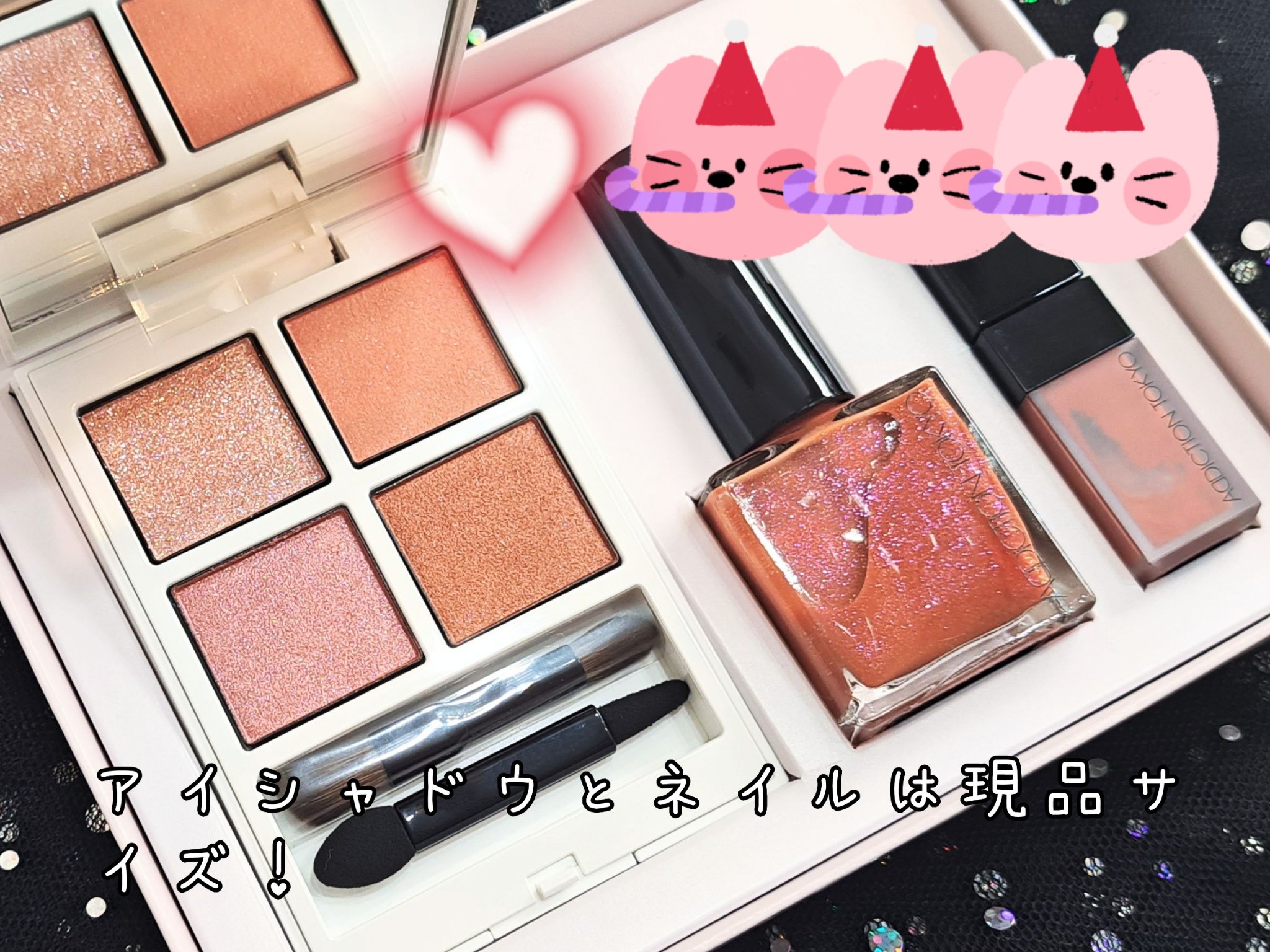 ホリデー アディクション　サイレント ウィッシュⅡ /ADDICTION/メイクアップキットを使ったクチコミ（2枚目）