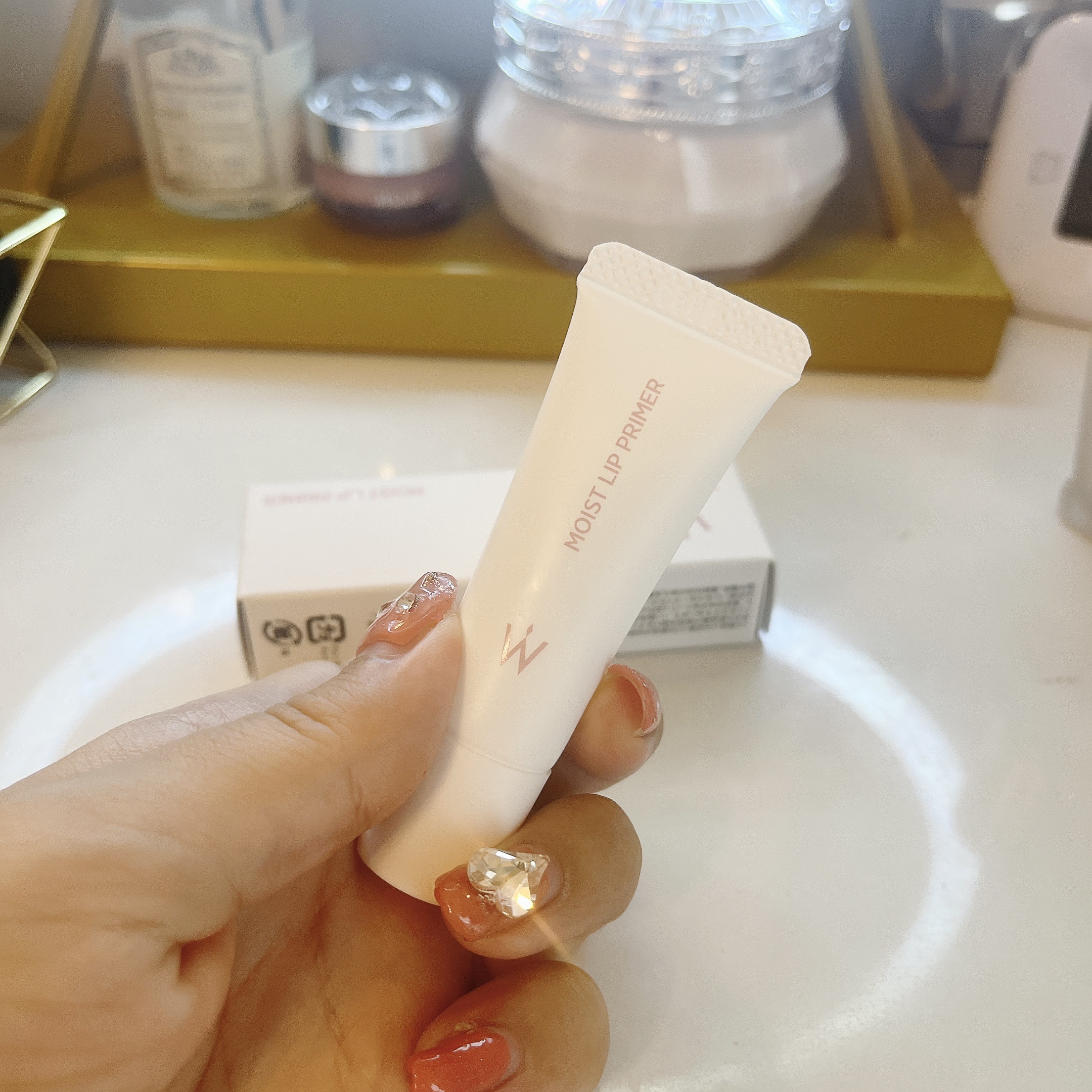 ウォンジョンヨ モイストリッププライマー　/Wonjungyo/リップオイルを使ったクチコミ（1枚目）