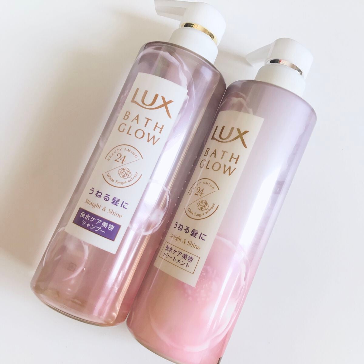 バスグロウ ストレート&シャイン シャンプー/トリートメント/LUX/市販シャンプーを使ったクチコミ(1枚目)