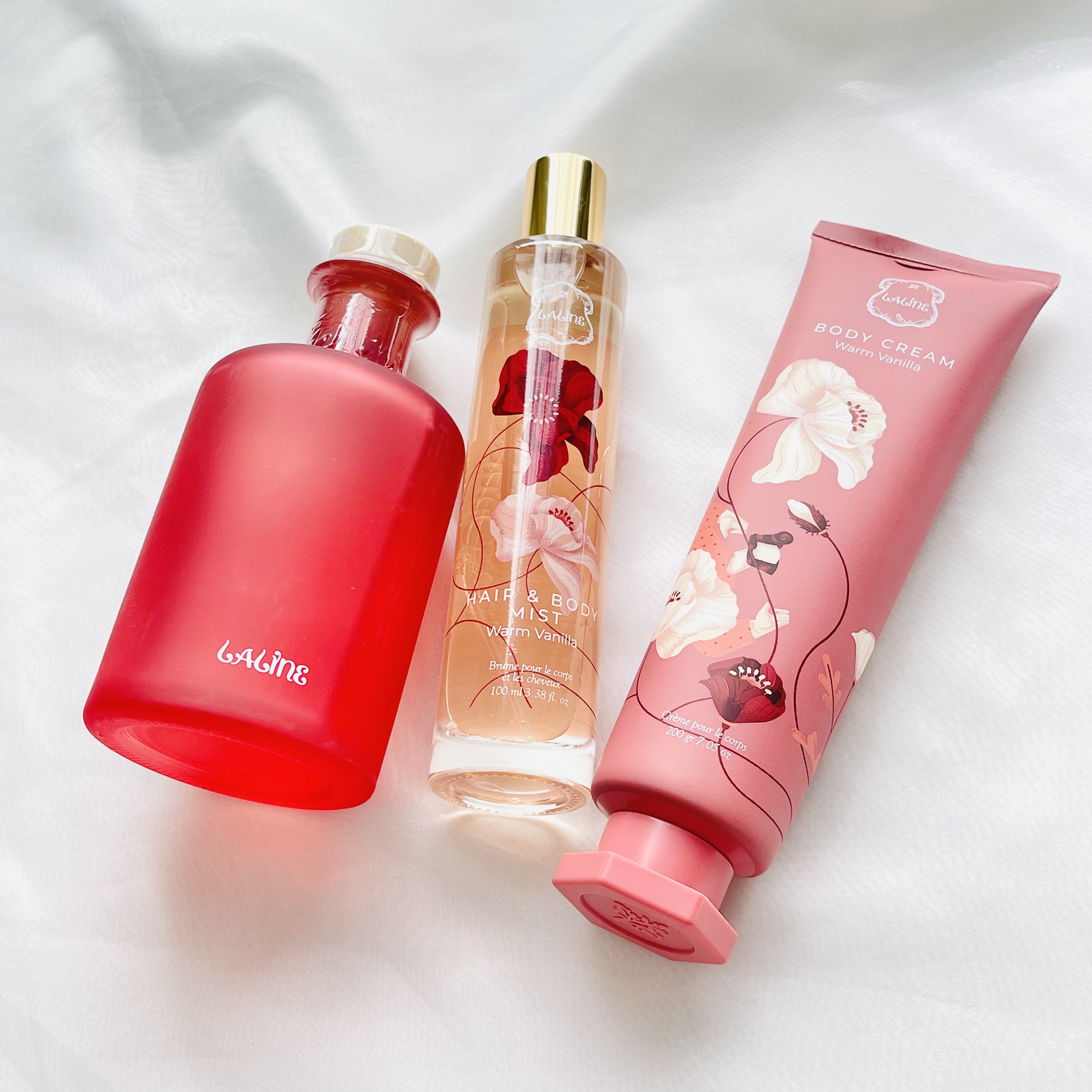 Laline ウォームバニラ ボディクリームのクチコミ「死海のミネラルで有名なイスラエル発のボディケアコスメ・ライフスタイル雑貨のブランドLaline.....」（3枚目）