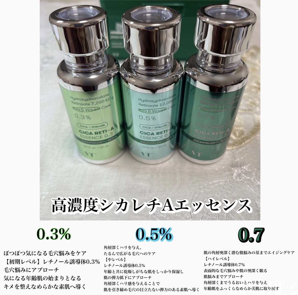 シカレチA エッセンス0.1/VT/美容液を使ったクチコミ（1枚目）