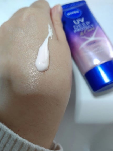 ニベアUV ディープ プロテクト&ケア トーンアップ エッセンス/ニベア/日焼け止めローションを使ったクチコミ(2枚目)