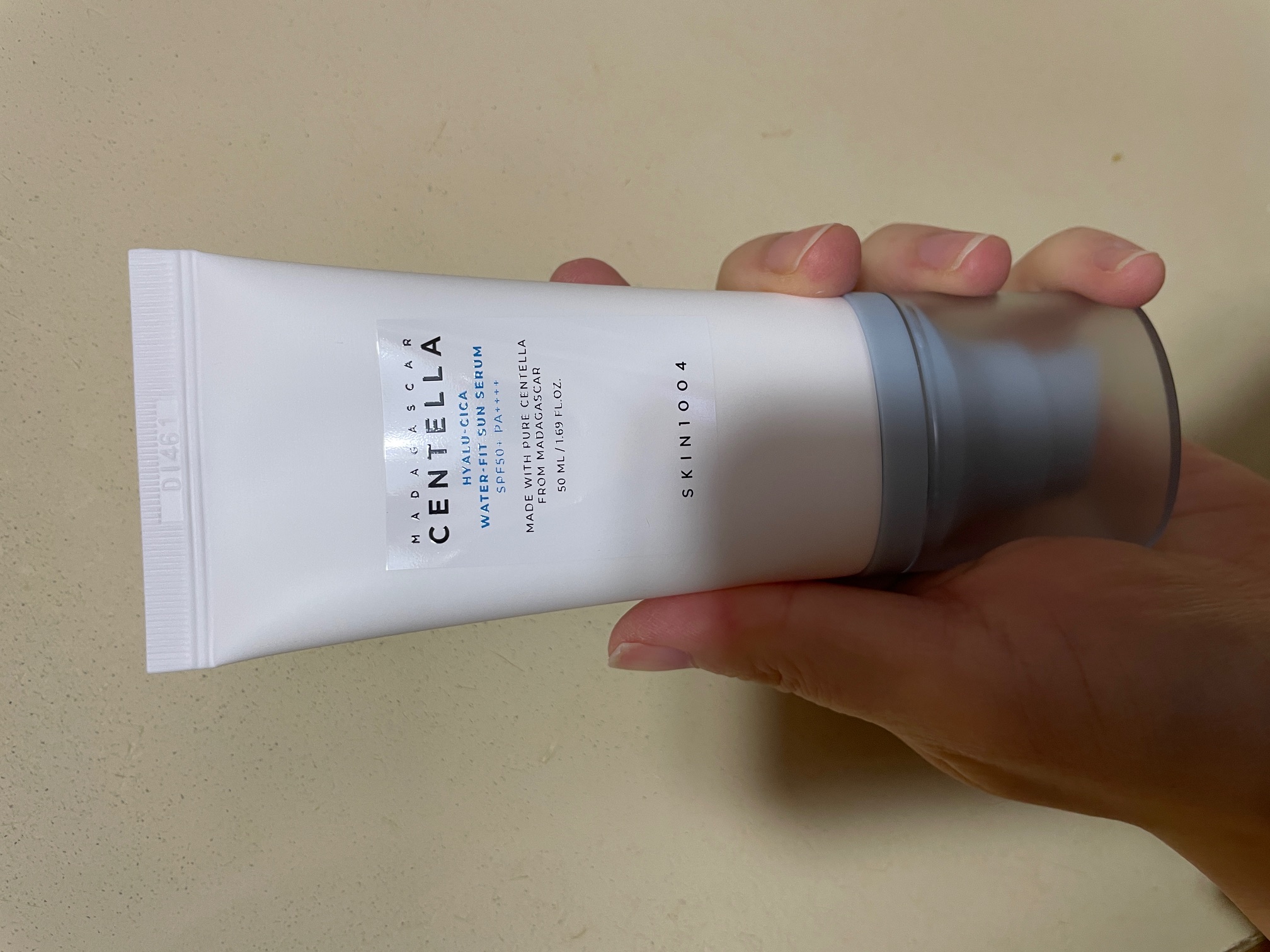 ヒアルーシカ ウォーターフィット サンセラム/SKIN1004/日焼け止めローションを使ったクチコミ（1枚目）