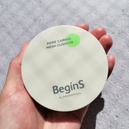 Pore Caring Mesh Cushion/BeginS by JUNGSAEMMOOL/クッションファンデーションを使ったクチコミ(2枚目)
