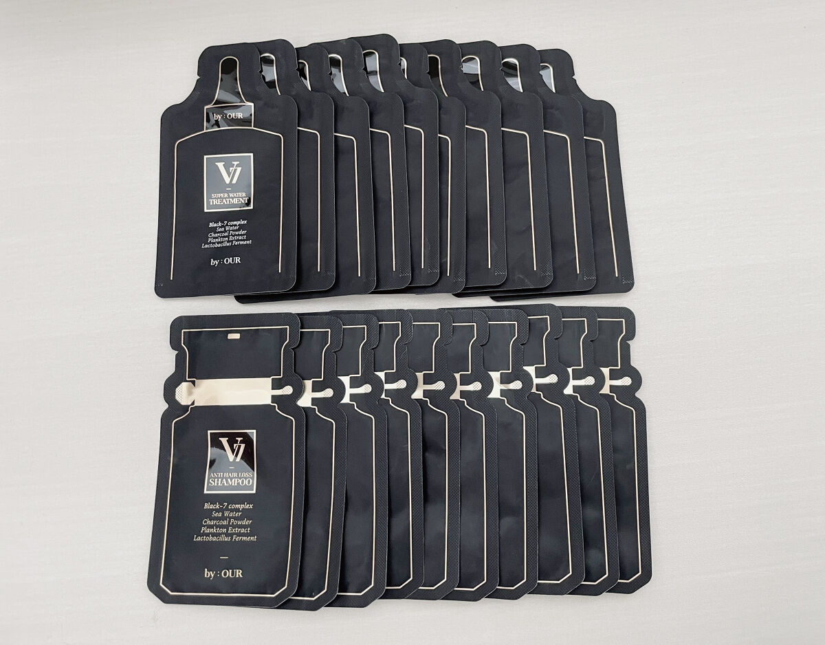 by : OUR V7 アンチヘアロス シャンプーのクチコミ「ホテルのような高級感のある香りがするので調べてみるとパフュームドマグノリアという香りでした🕊
.....」（1枚目）