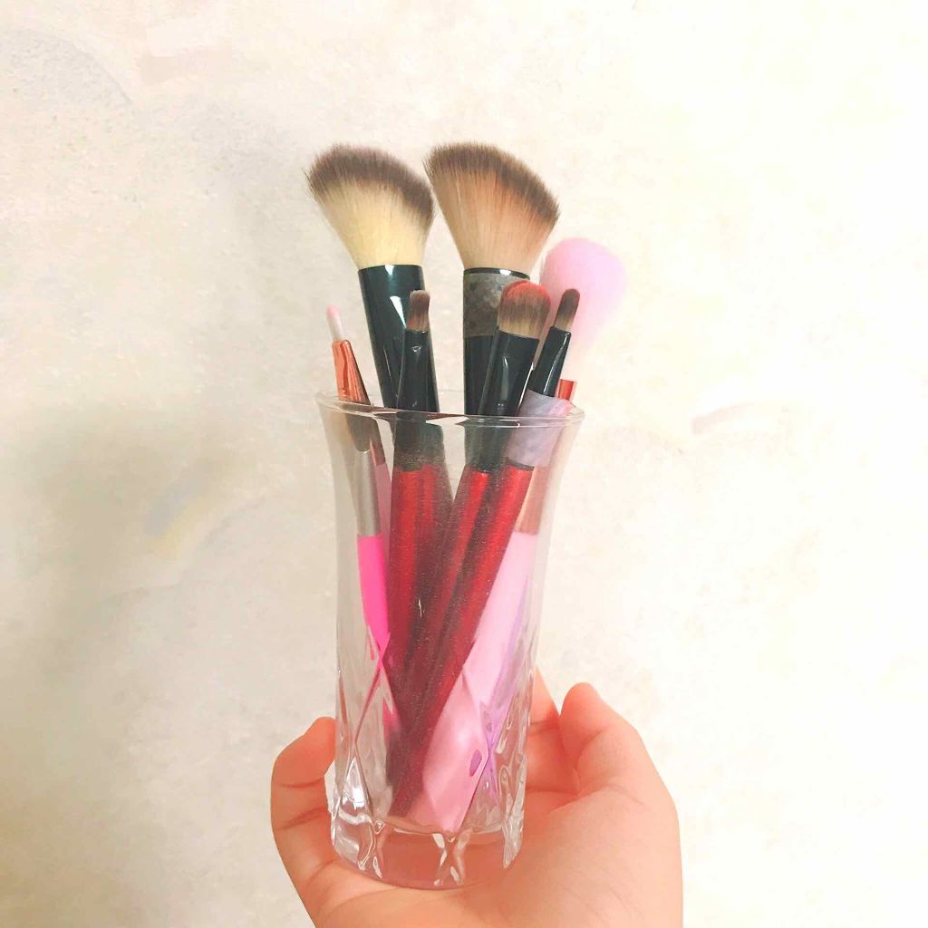 春姫 ファンデーションブラシ/DAISO/メイクブラシを使ったクチコミ（2枚目）