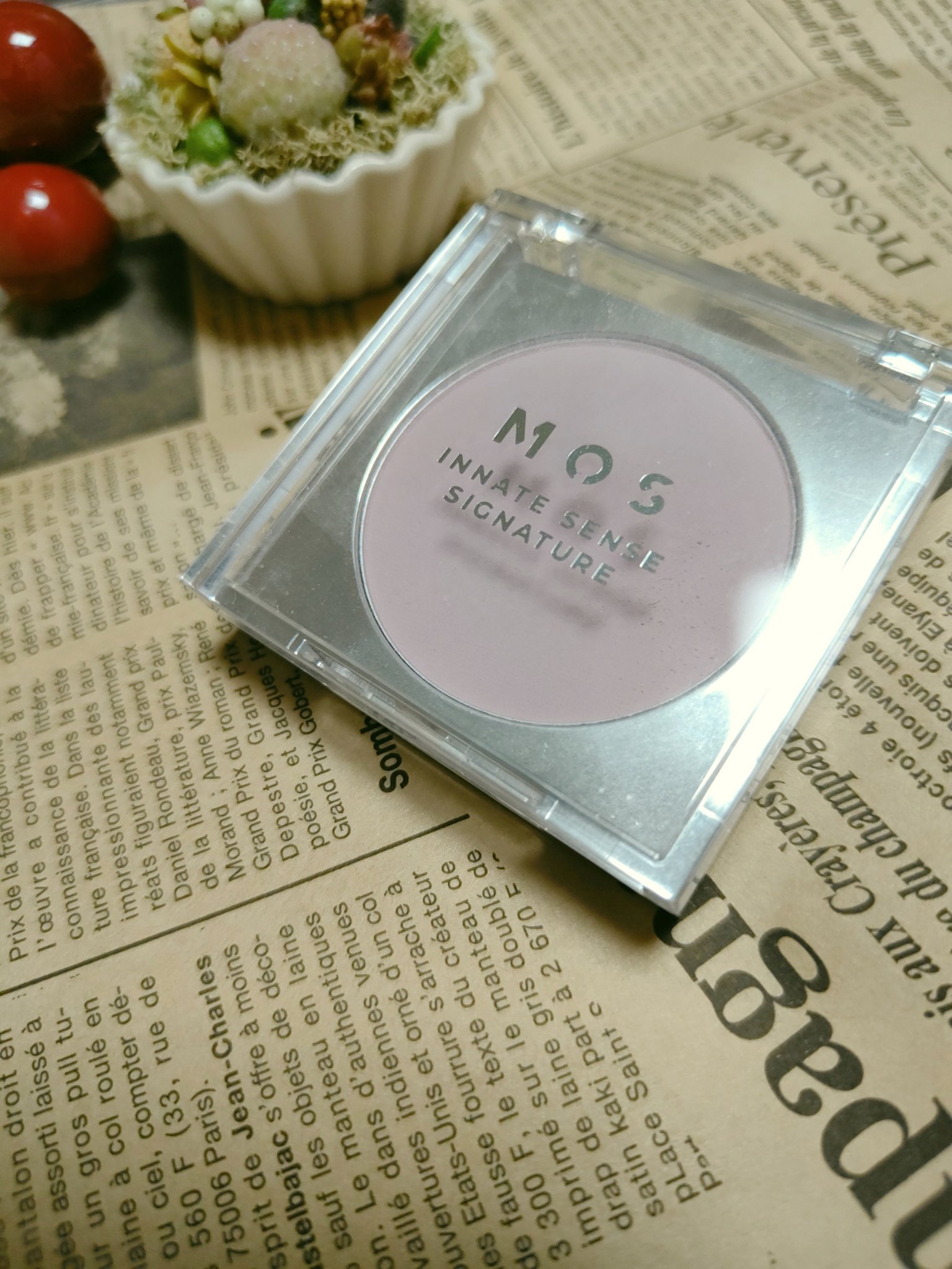 モスメモリアルチークブラッシャー/MOS/パウダーチークを使ったクチコミ（1枚目）