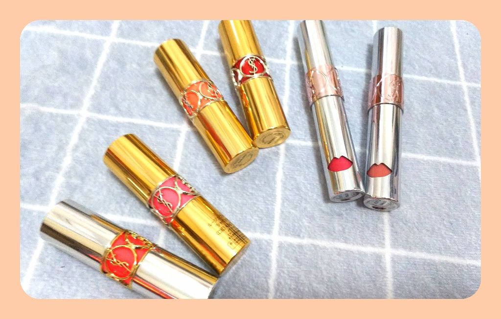 ルージュ ヴォリュプテ シャイン/YVES SAINT LAURENT BEAUTE/口紅を使ったクチコミ（1枚目）