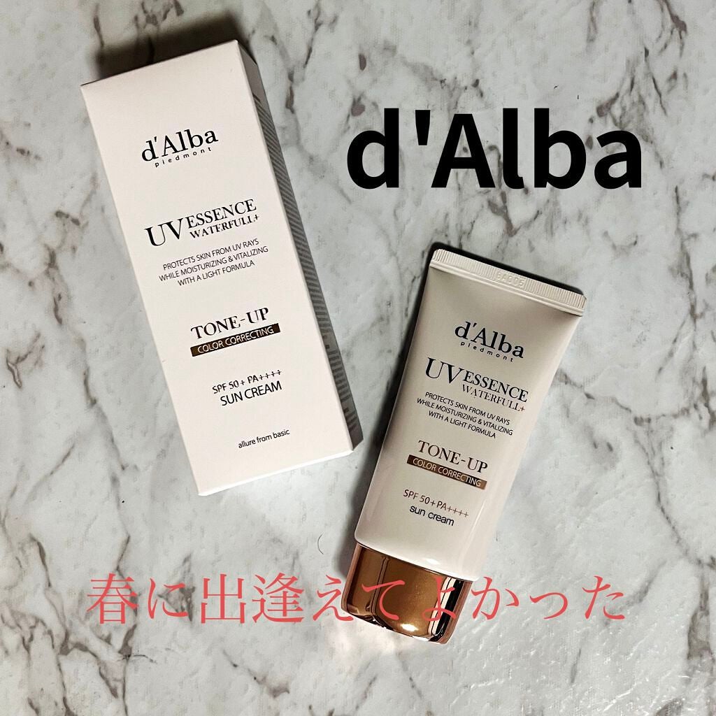 ウォータフルトーンアップサンクリーム/ダルバ/日焼け止めクリームを使ったクチコミ(1枚目)