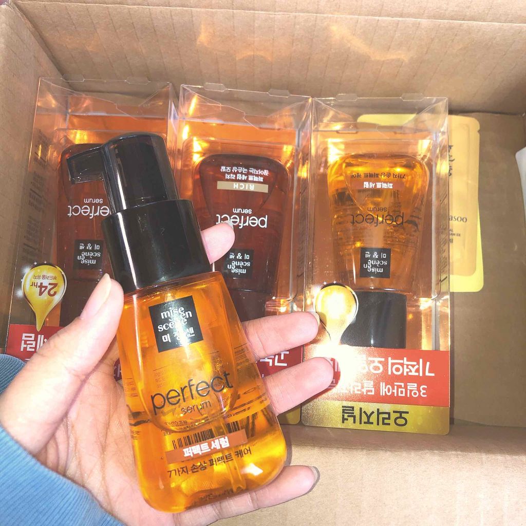 パーフェクト セラム オリジナル/miseenscene/ヘアオイルを使ったクチコミ(1枚目)