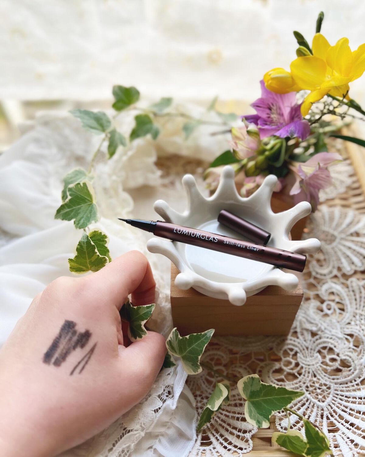 スキルレスライナー/LUMIURGLAS/リキッドアイライナーを使ったクチコミ(3枚目)