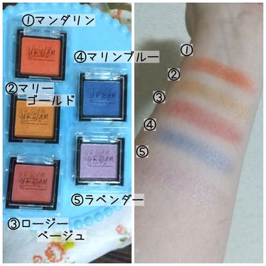 UR GLAM　POWDER EYESHADOW ライトベージュ/U R GLAM/パウダーアイシャドウを使ったクチコミ（2枚目）