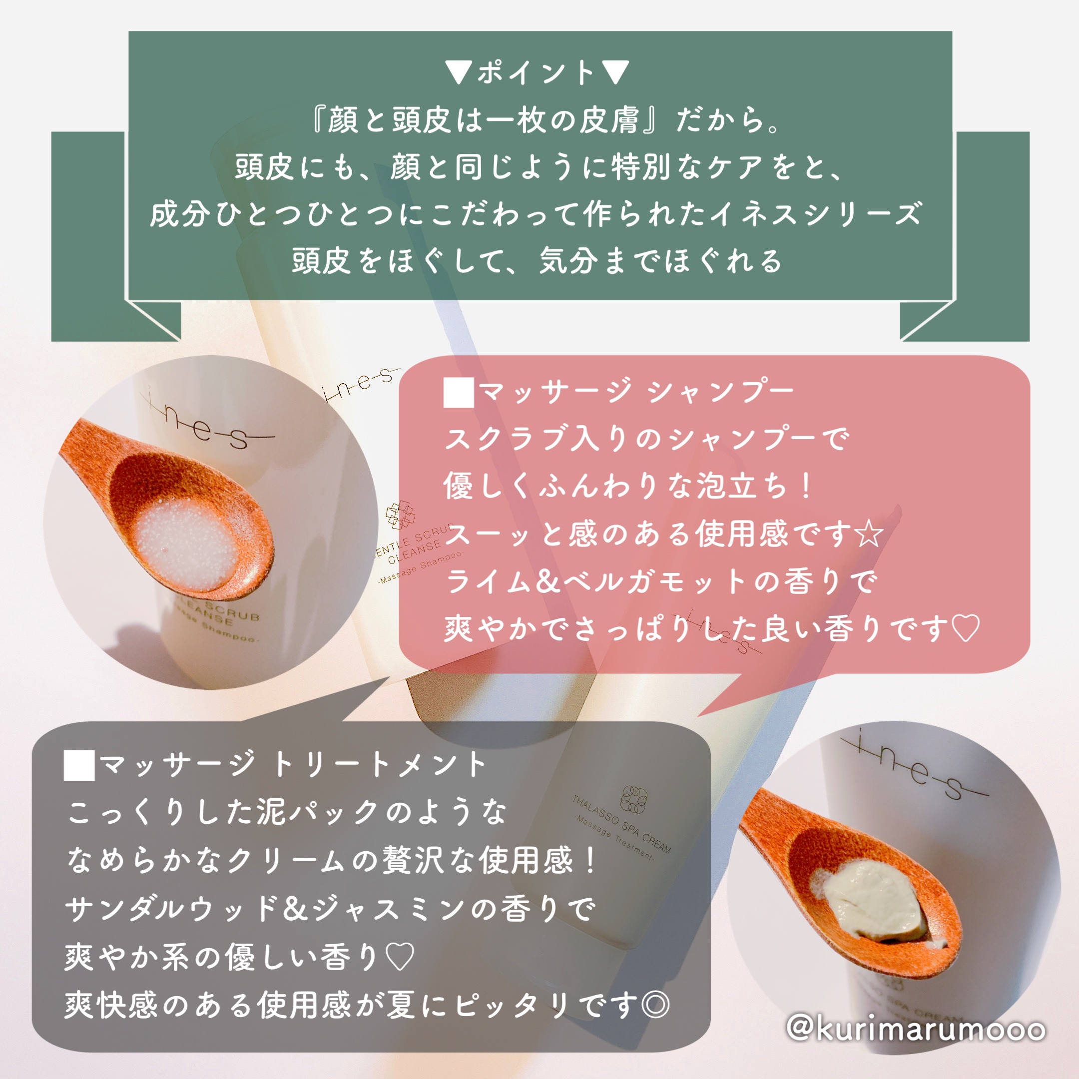 ジェントル スクラブ クレンズ/ines/市販シャンプーを使ったクチコミ（2枚目）