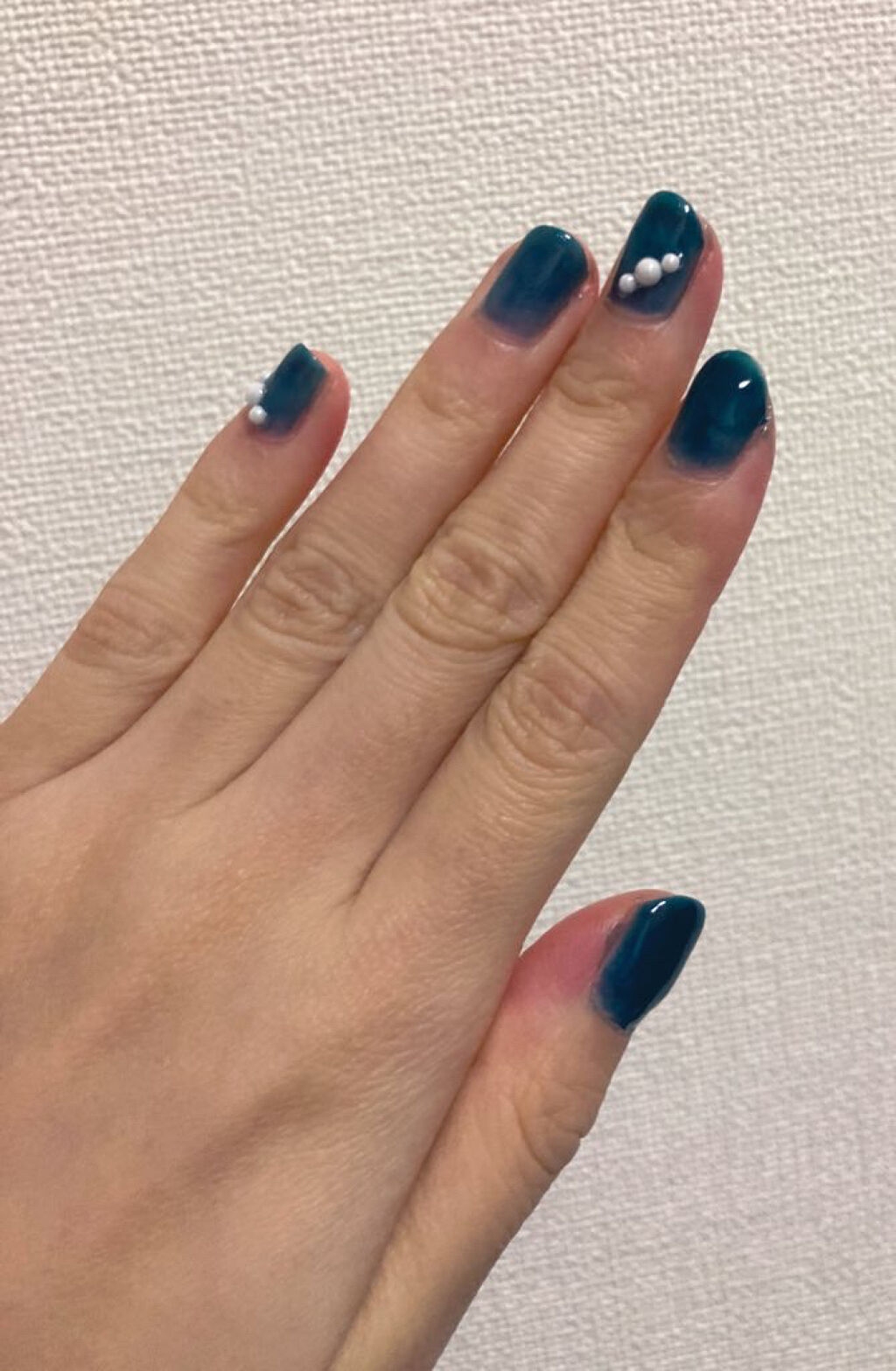 ムードペブルネイル 05 DEEP AQUA（ディープアクア）/rom&nd/マニキュアを使ったクチコミ（1枚目）