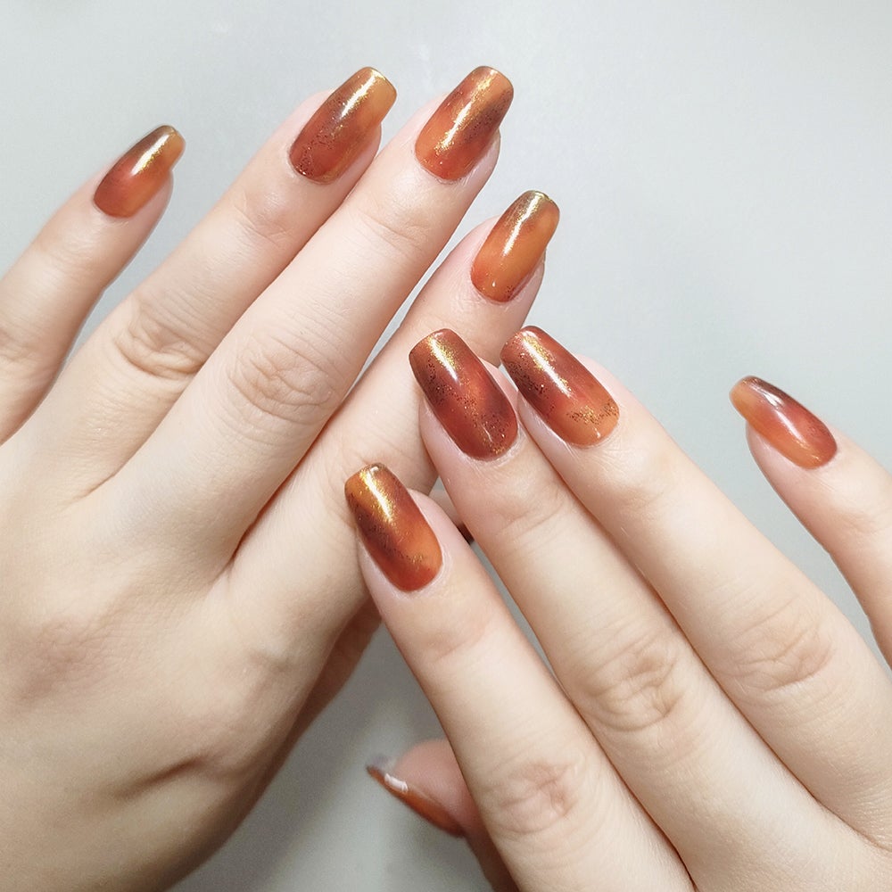 貼って固めるジェルネイルシール/Ururila/ネイルシールを使ったクチコミ(3枚目)