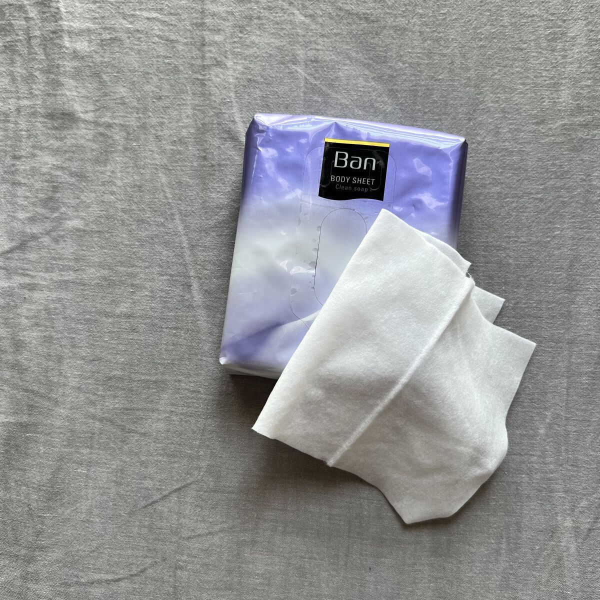 さっぱり感PREMIUMシート パウダーinタイプ  クリーンソープの香り/Ban/デオドラント・制汗剤を使ったクチコミ（3枚目）