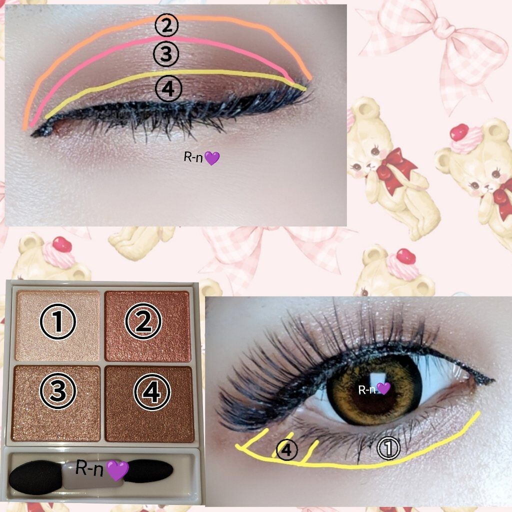 シルキースフレアイズ/キャンメイク/アイシャドウパレットを使ったクチコミ(3枚目)