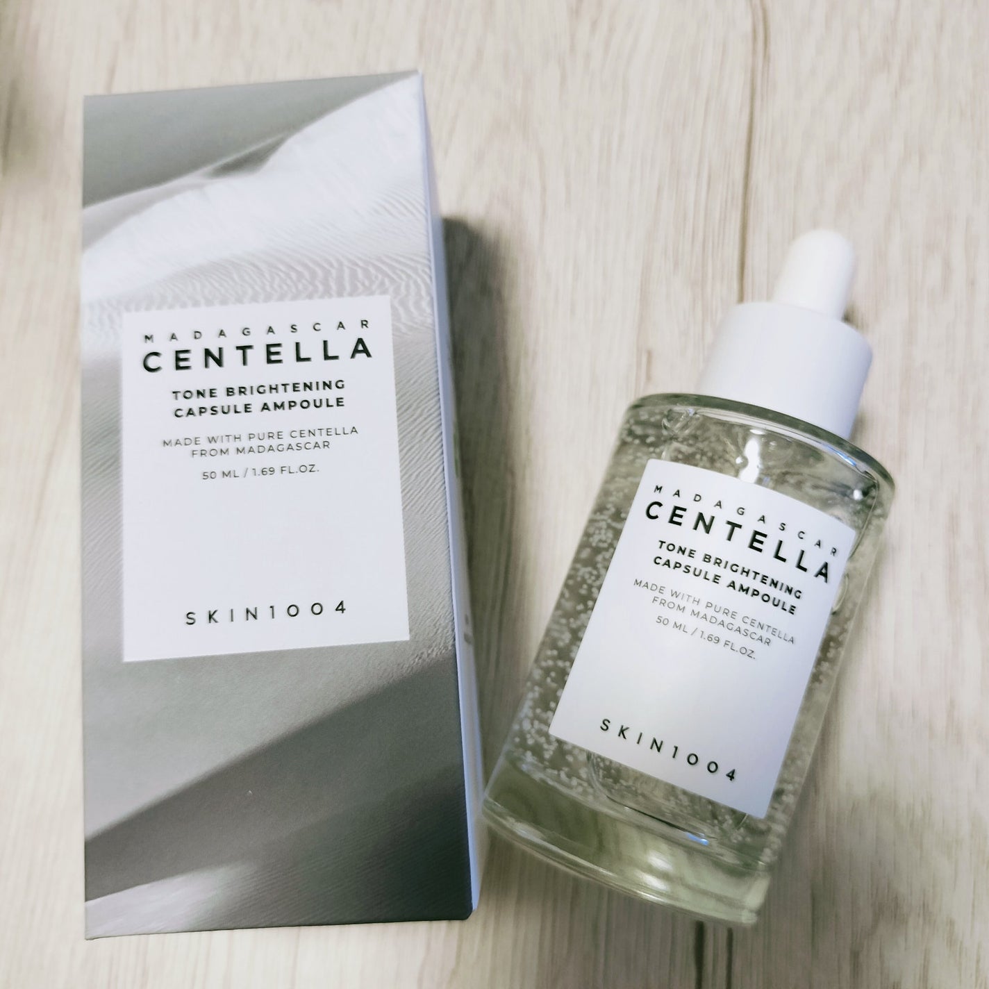 トーンブライトニング カプセルアンプル/SKIN1004/美容液を使ったクチコミ(1枚目)