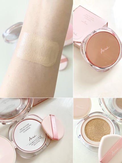 アリウル インクフェザーカバーラスティングクッション/Ariul/クッションファンデーションを使ったクチコミ(6枚目)